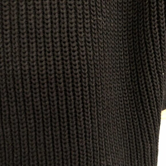 AKRIS PUNTO Black Knit Crop Short Sleeve Open Cardigan Sz XS/S - Picture 5 of 7